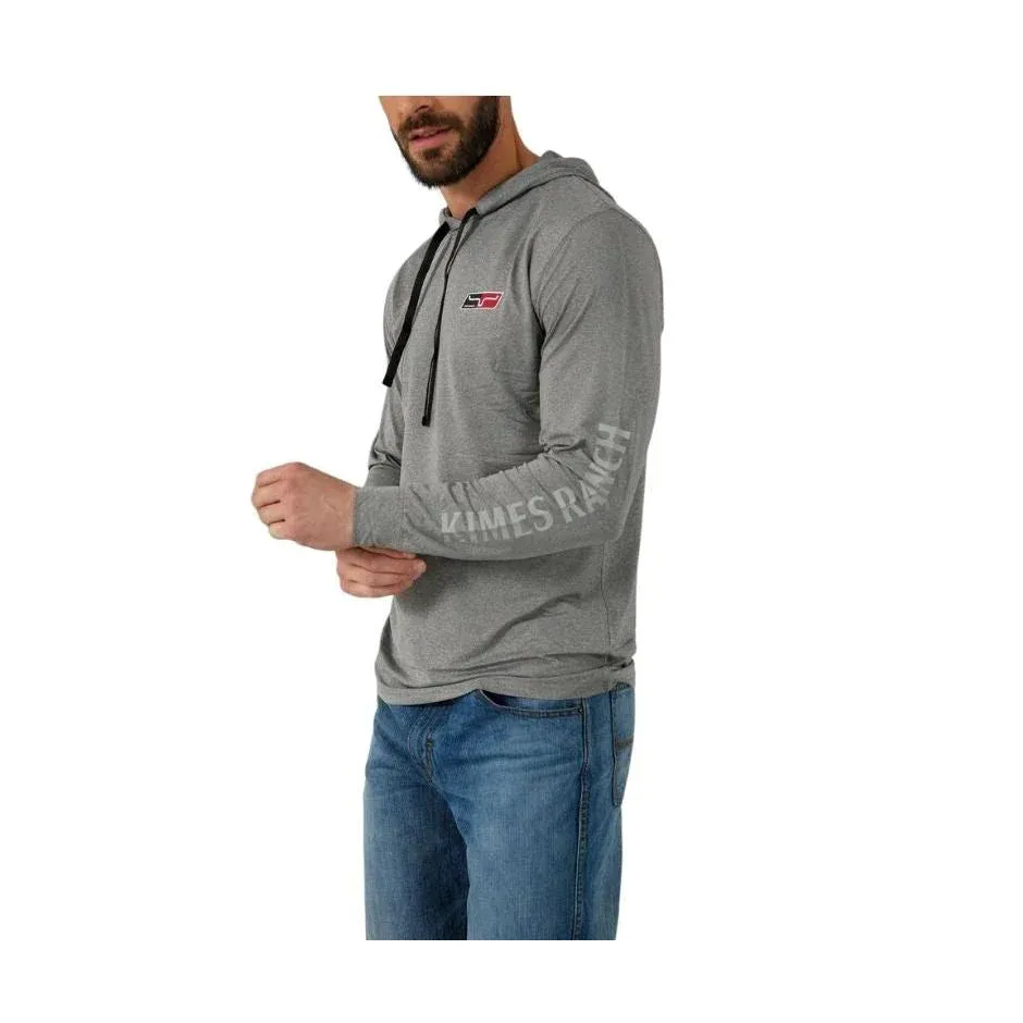 Kimes Men's Ninja Hood Tech Tee - Assorted Colours, Colour: GREY HEATHER, Size: 2XL
