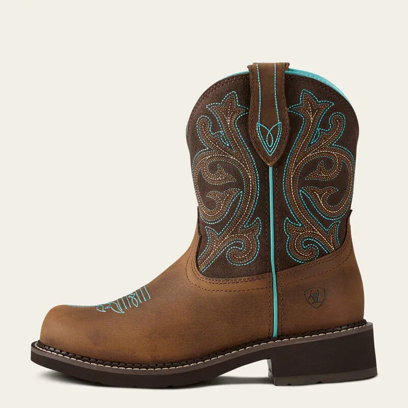 Ariat Women's Fatbaby Heritage Western Boots - Distressed Brown/Fudge, Size: 5.5
