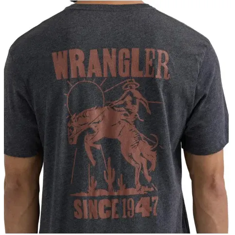 Wrangler® Men's Graphic Short Sleeve T-Shirt - Black, Size: S
