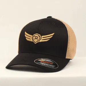 Ariat Men's Cap Tan and Black w/Relentless Patch, Size: L/XL