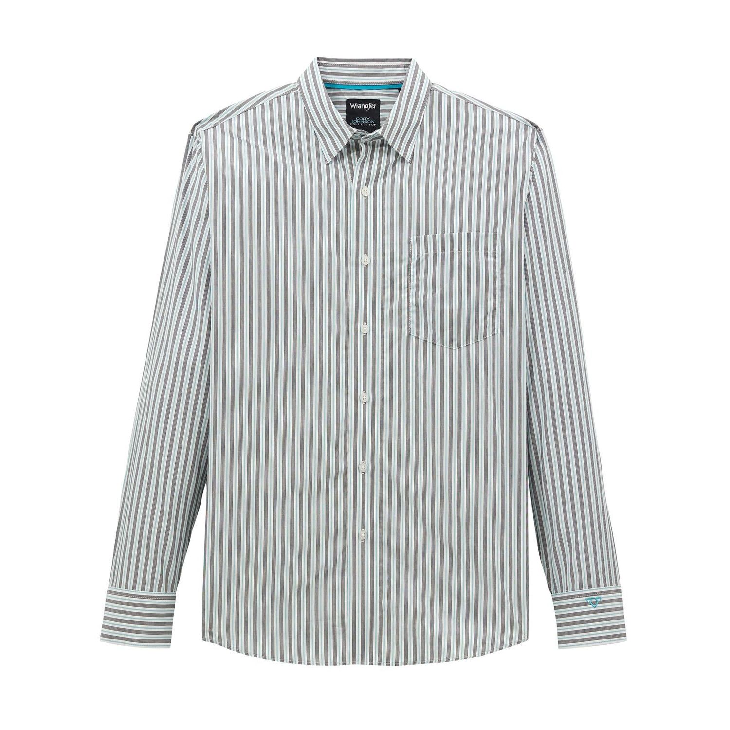 Wrangler Men's Cody Johnson Classic Fit Long Sleeve Shirt - Blue Shadow
