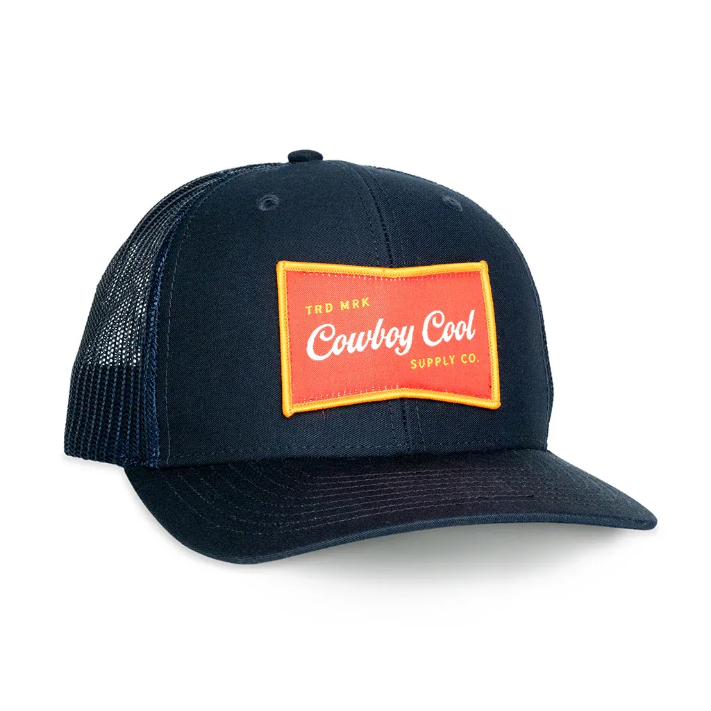Cowboy Cool Banquet Hat, Color: Navy