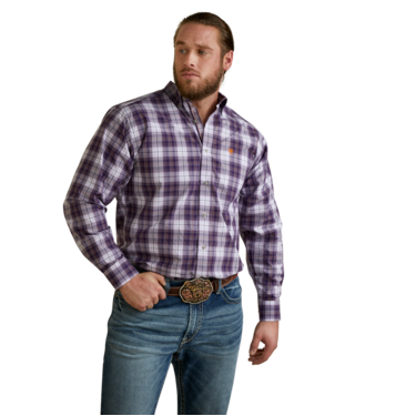 Ariat Men's Pro Series Musa Classic Fit Shirt Purple