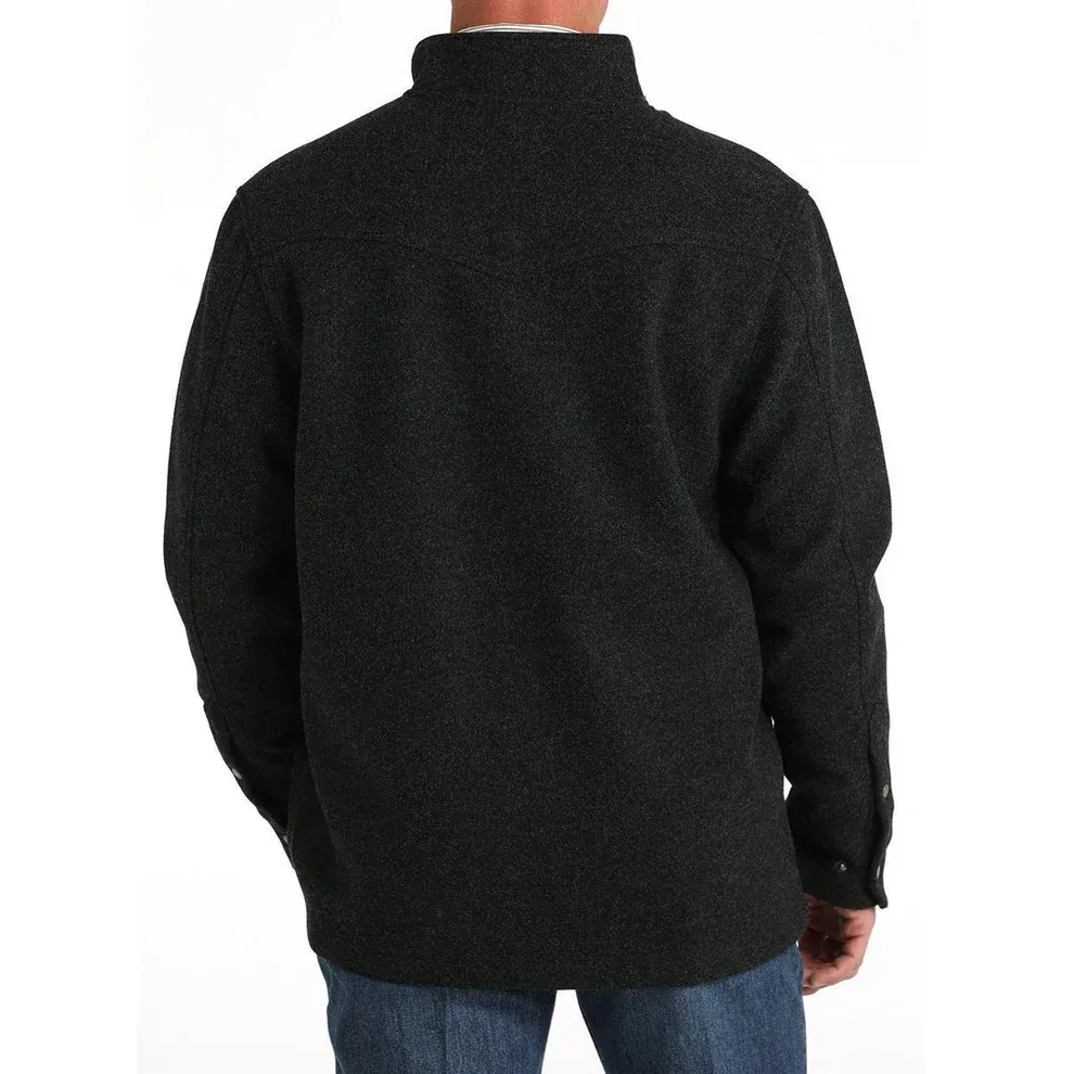 Cinch Men's Long Sleeve Shirt Jacket- Charcoal
