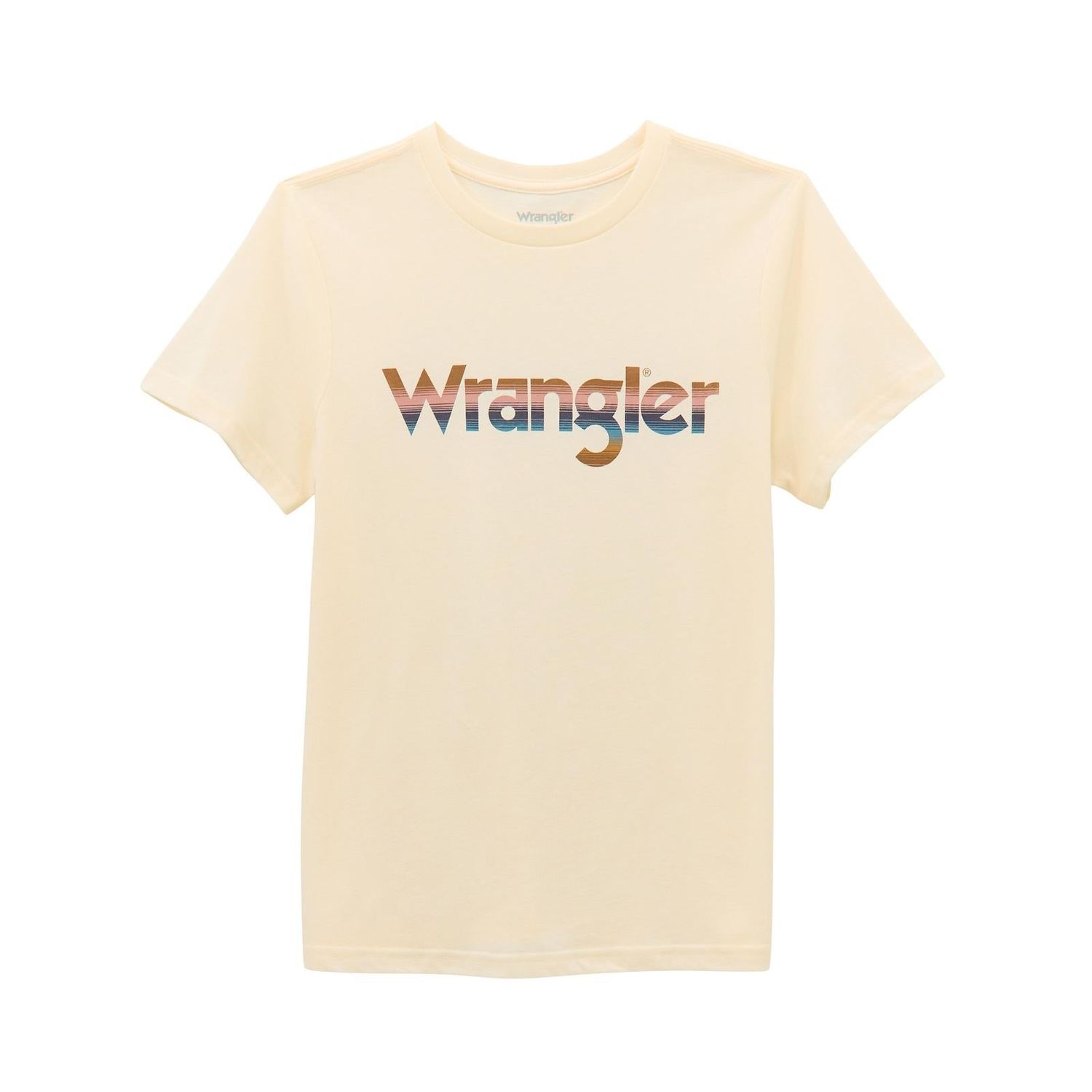 Wrangler Women's Regular Fit Short Sleeve Tee Shirt-Egret Heather
