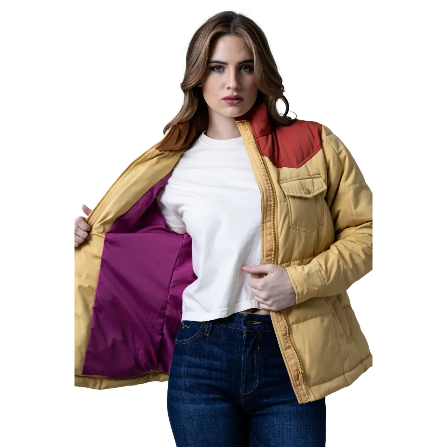 Kimes Women's Wyldfire Jacket - Multiple Colours, Color: Maize, Size: 2XL