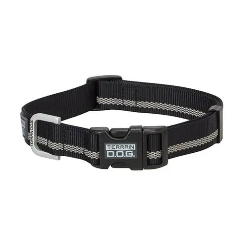 Weaver Reflective Snap N Go Adjustable Nylon Collar - Small, Colour: 00-BLACK