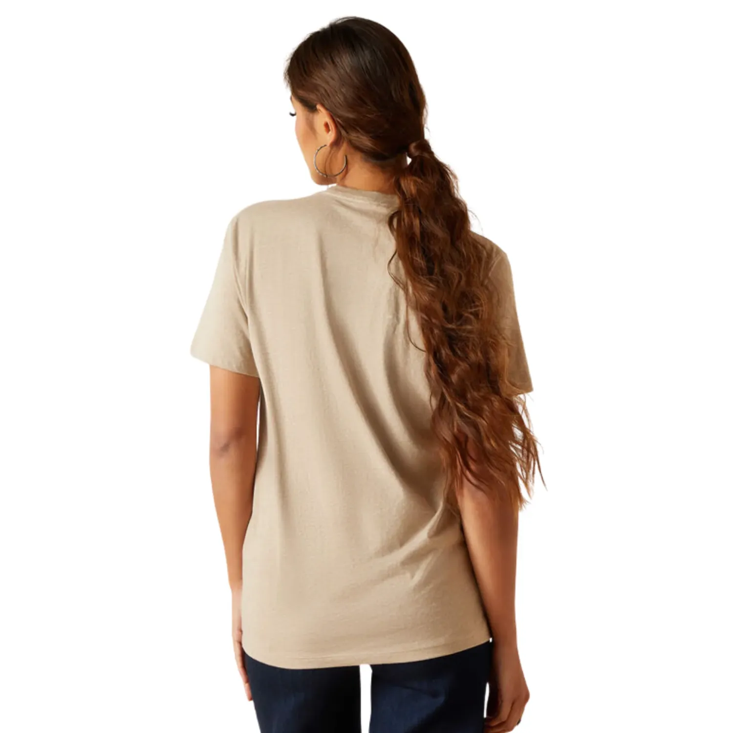 Ariat Unisex Sendero King Cow T-Shirt - Oatmeal Heather