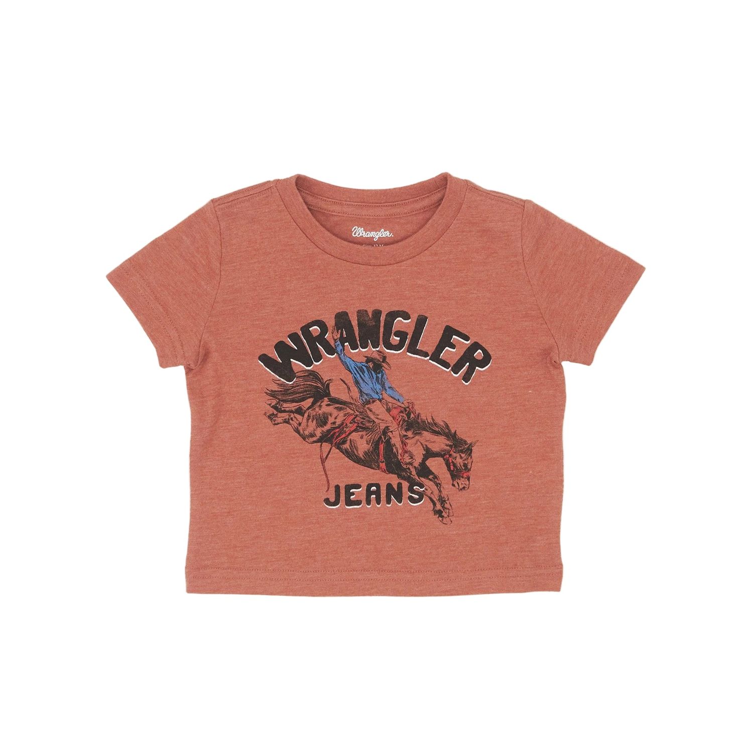 Wrangler Infant Boy's Cowboy Jeans Tee - Rust