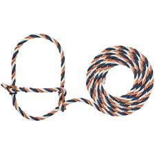 Weaver Leather Rope Halter - Cow, Color: 431-Copper/Navy/White