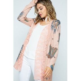 Vocal Apparel Kimono Peach