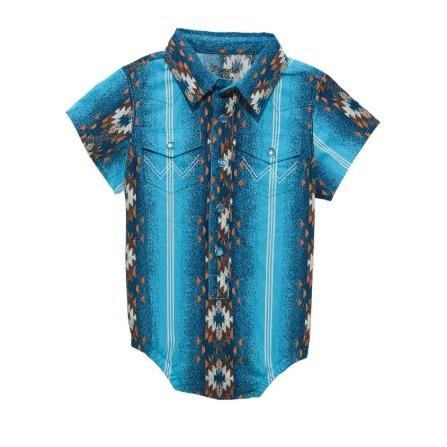 Wrangler Baby Boy Aztec Onesie-Multi