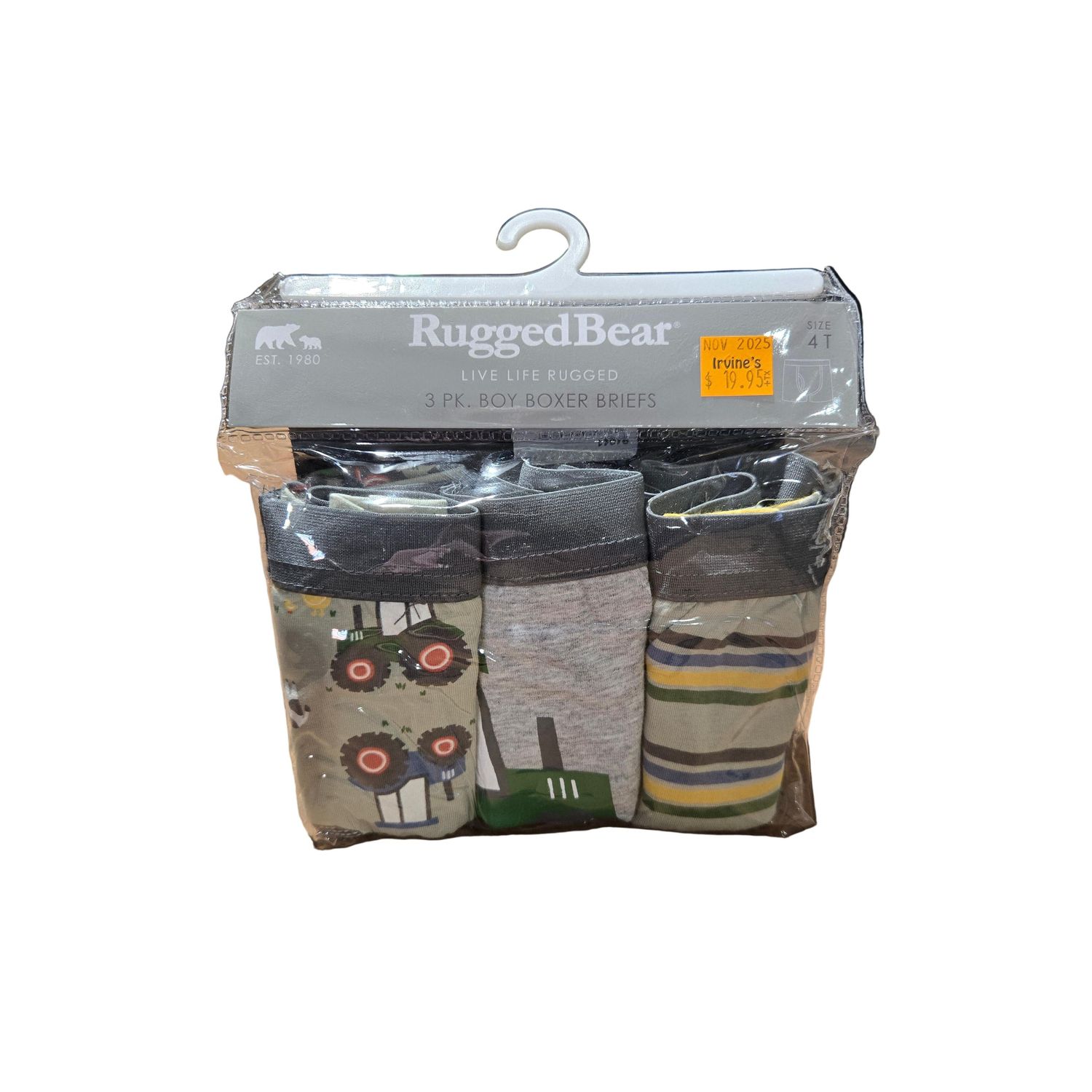 Rugged Bear Boxer Brief 3 pack-Multi