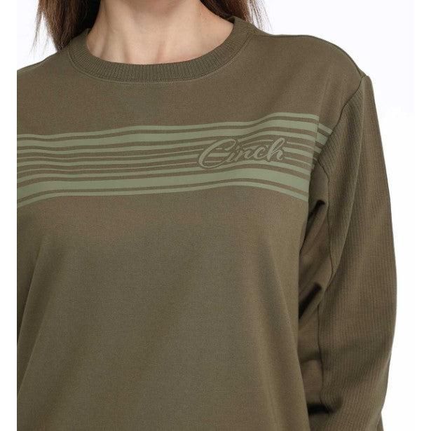 Cinch Women's Terry Sweatshirt - Olive