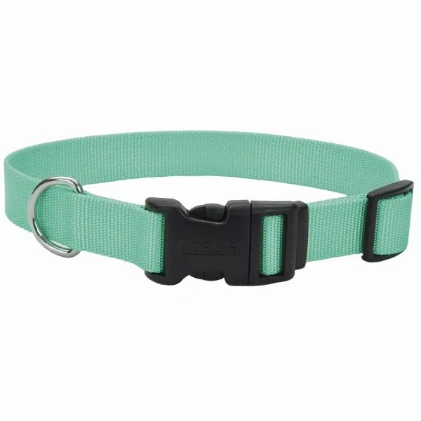 Coastal Adjustable Collar W/Plastic Buckle - Teal