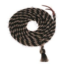 Weaver Tail Hair Mecate - 5/8" x 20', Color: Black/ Light Brown