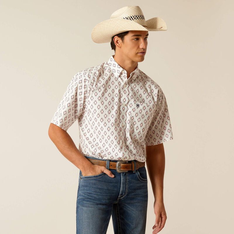 Ariat Men's Terrance Classic Fit Shirt - White