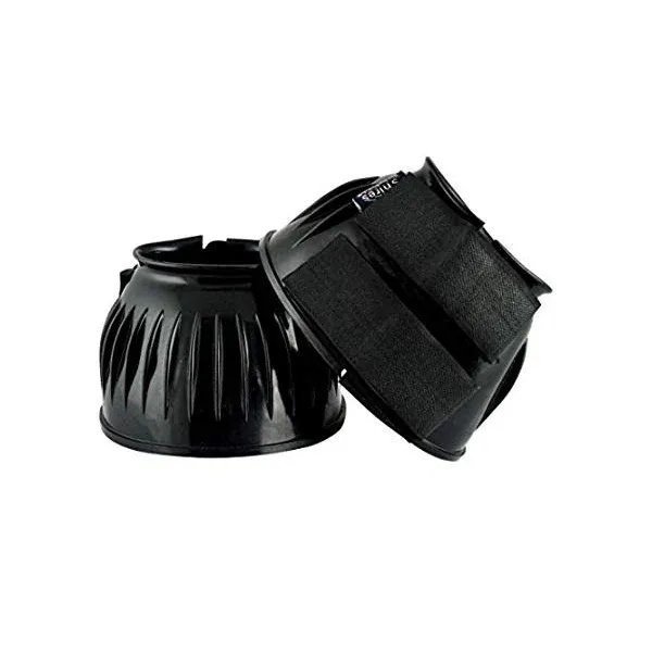 Shires Quick Fit Velcro Bell Boots, Color: Black, Size: COB
