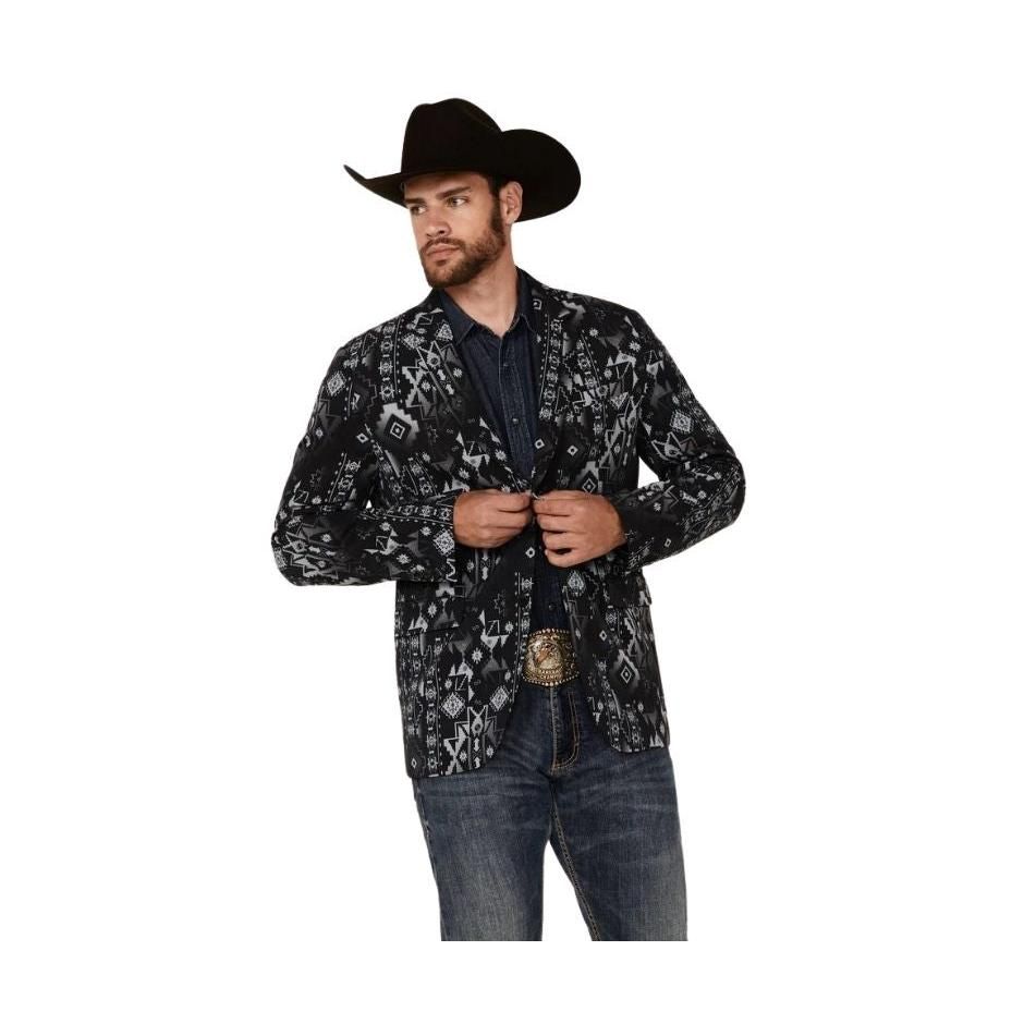 Rock &amp; Roll Men's Blazer-Black