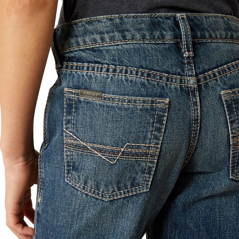 Ariat Boy's B4 Relaxed Kelvin Boot Cut Jeans - Dakota