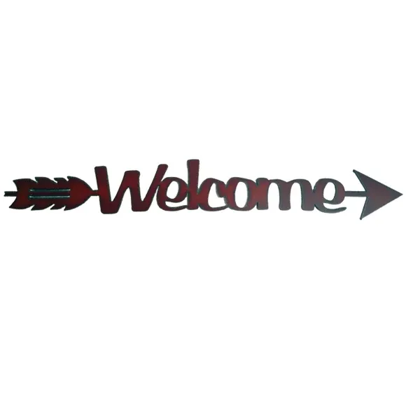 Rustic Ironwerks Arrow Sign, Style: 1 Arrow Welcome