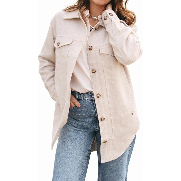 Grazier The Annie Shacket - Cream