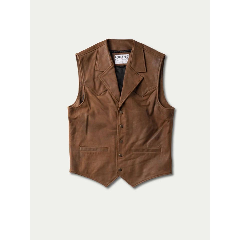 Schaefer Men's Bowie Leather Vest