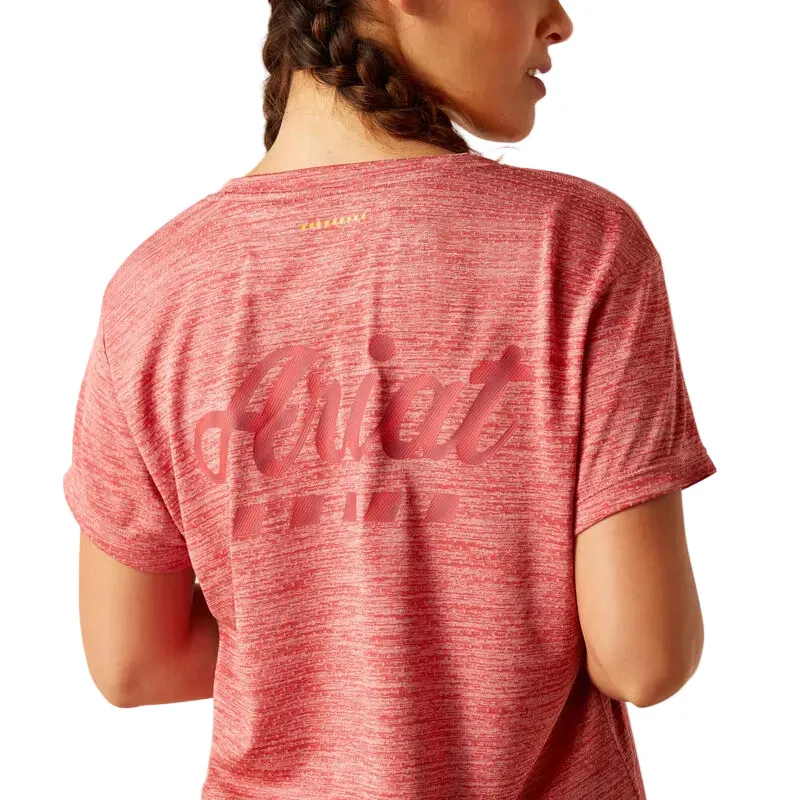 Ariat Women's Rebar Evolution Logo T-Shirt - Mineral Red