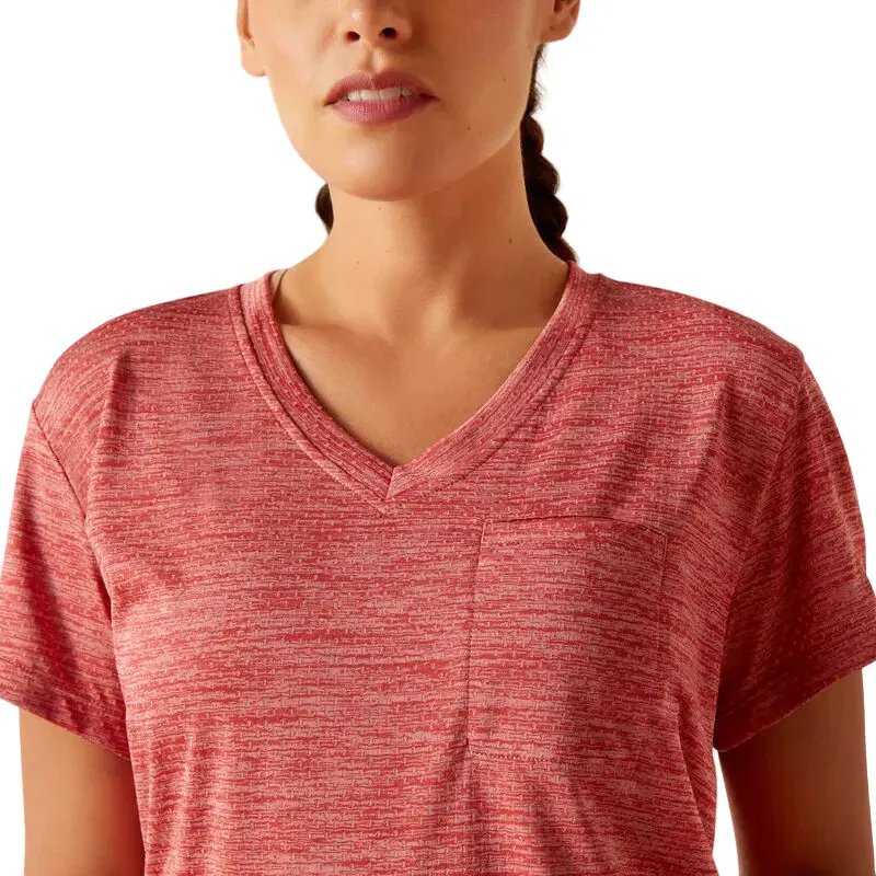 Ariat Women's Rebar Evolution Logo T-Shirt - Mineral Red
