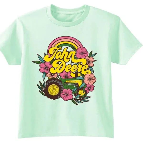 John Deere Kids Tropical Tee - Mint