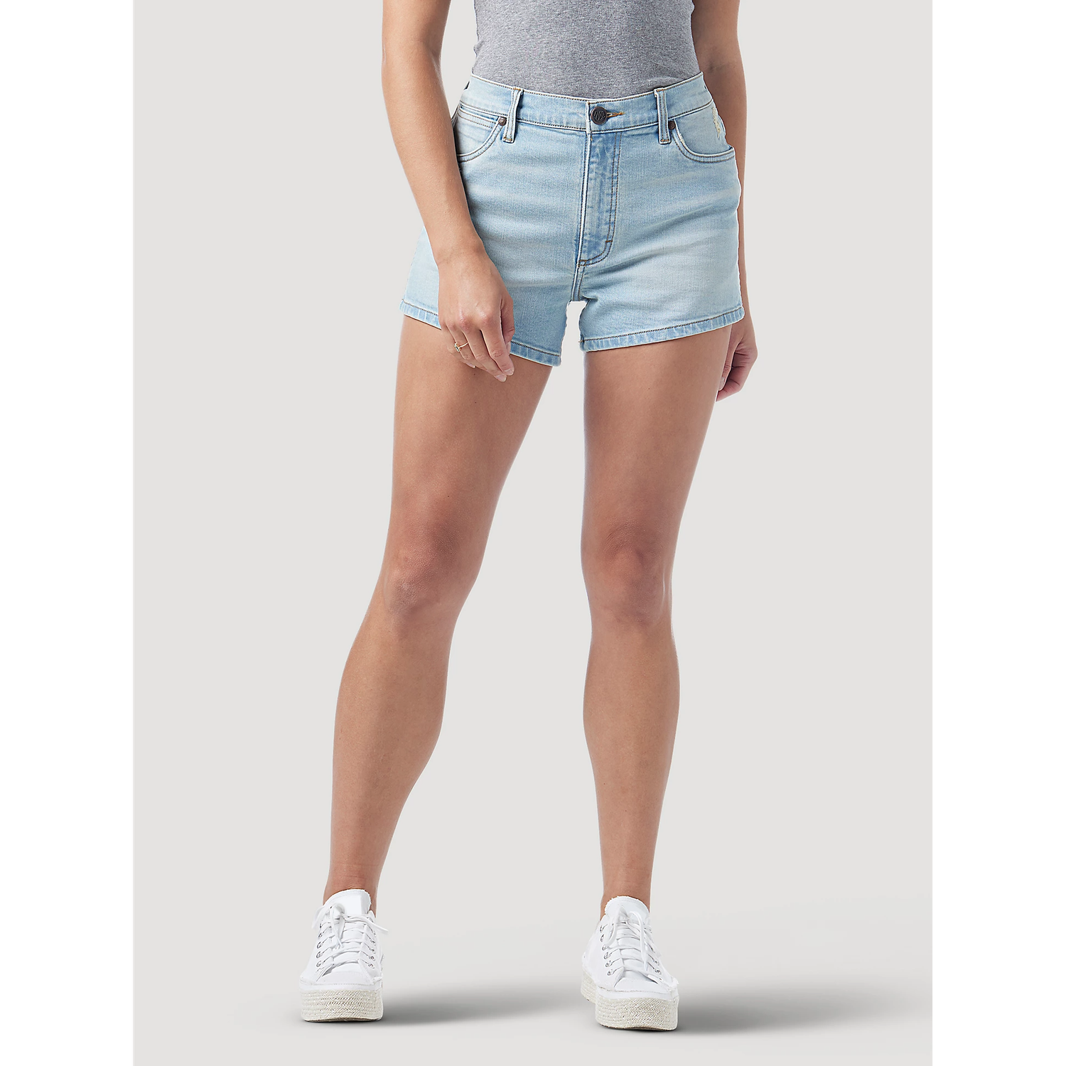 Wrangler Women's Retro High Rise Hemmed Shorts - Hazel