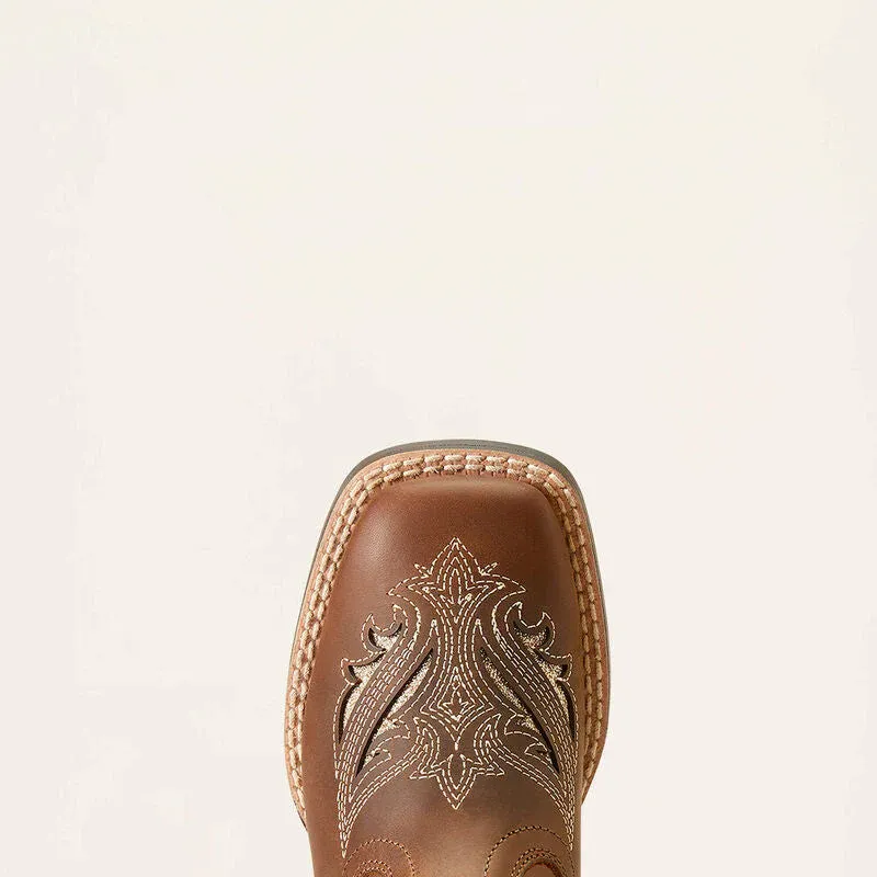 Ariat Youth Round UP Bliss Sassy Brown Western Boots - Youth
