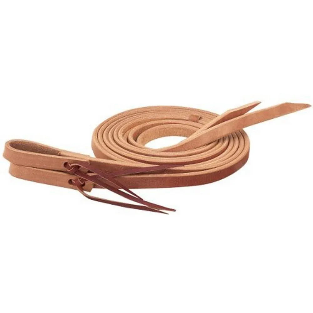 Weaver Leather Single-Ply Heavy Harness Split Reins 5/8"x8' - Russet, Colour: RUSSET, Size: 5/8"x8', Style: Split Reins