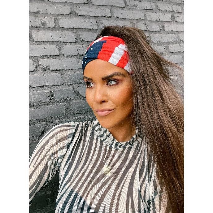 The Front Porch Label Stretchy Headwraps - Assorted Colours, Style: AMERICAN FLAG