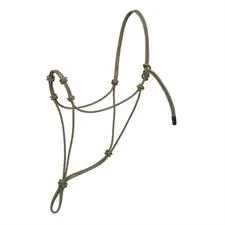Weaver Leather Silvertip Four Knot Rope Halter, Small, Color: BK