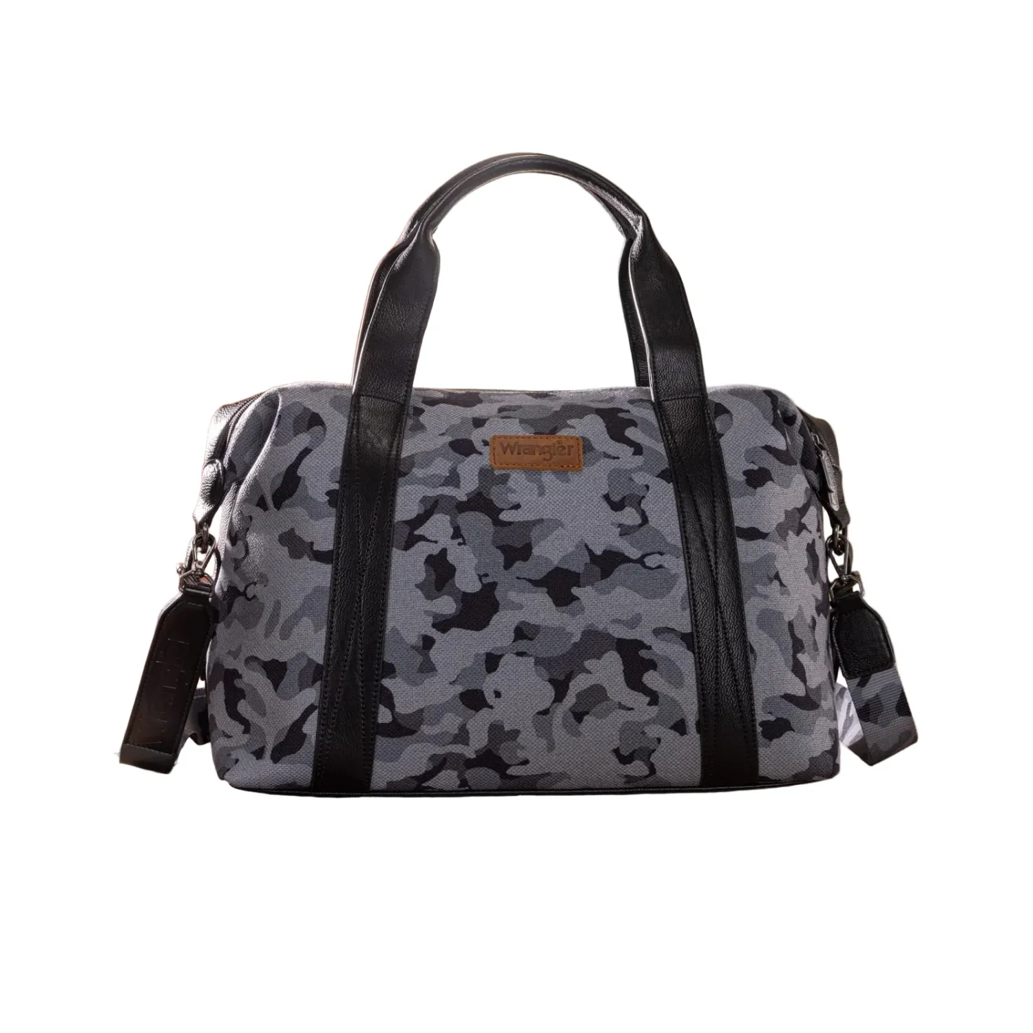 Wrangler Camo Print Duffle Bag-Multiple Colours, Colour: Black