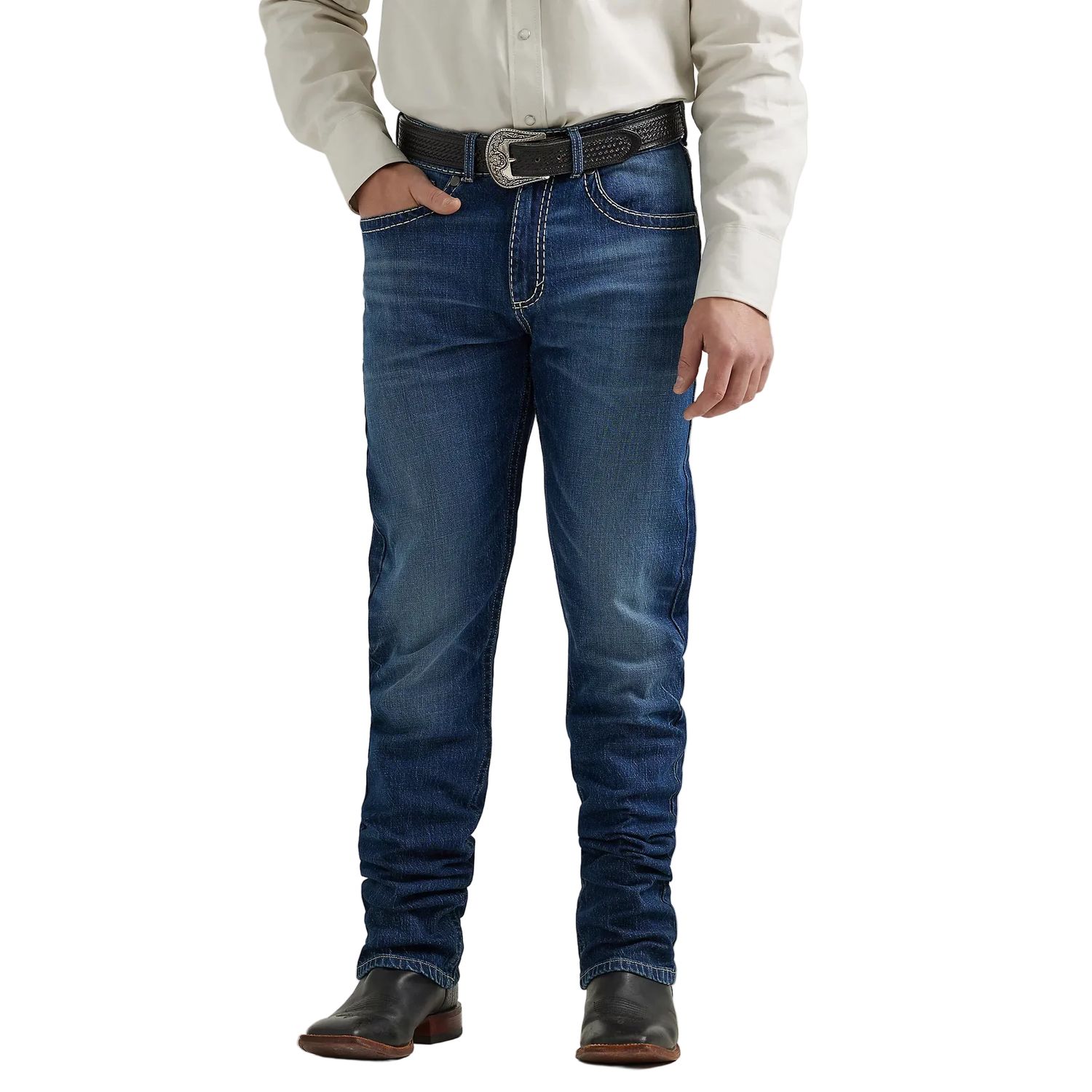 Wrangler Men's Rock 47 Slim Straight Jeans