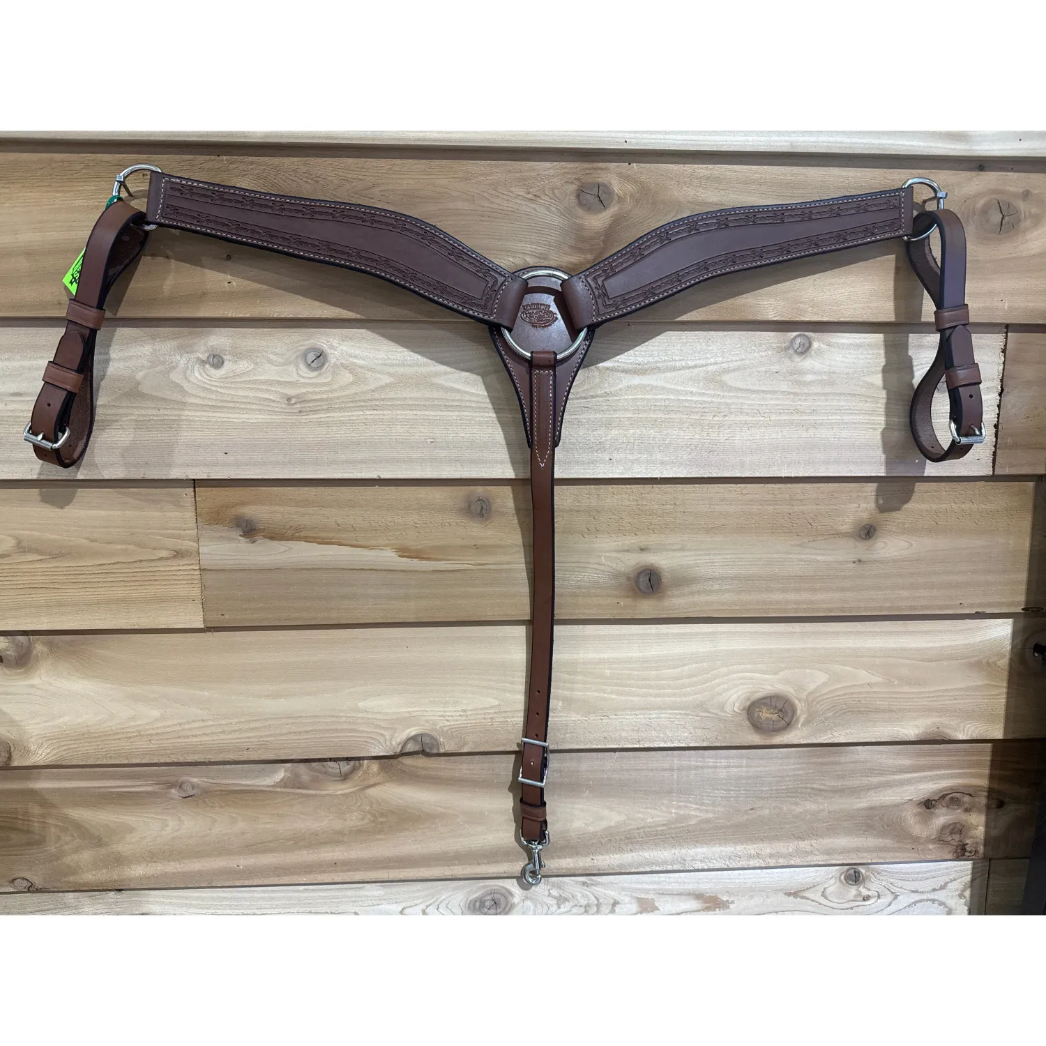 Irvine Breast Collar 2 1/2" Roper Barbwire Border