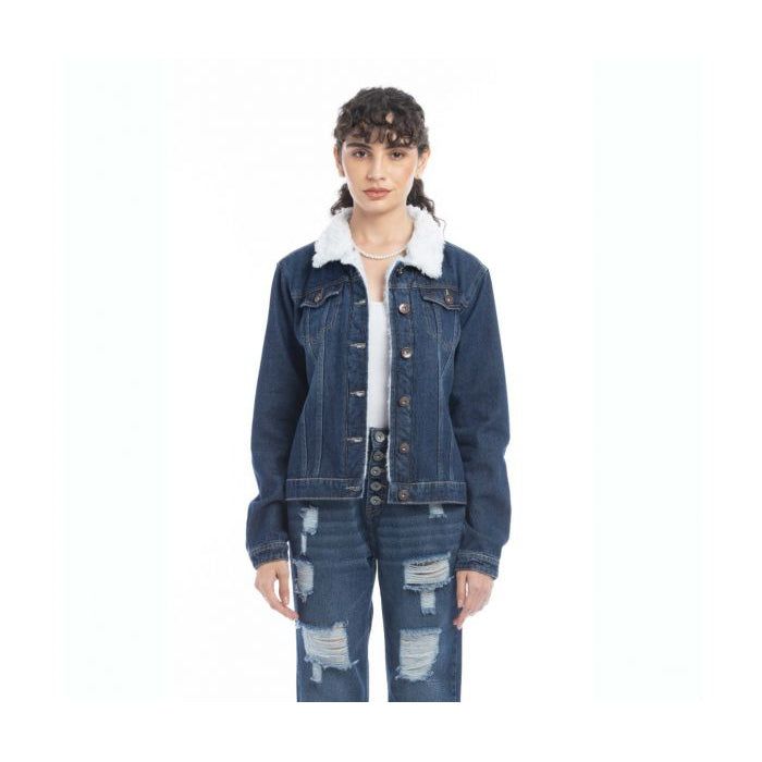 Myra Addilyn Fleece Lined Denim Jacket