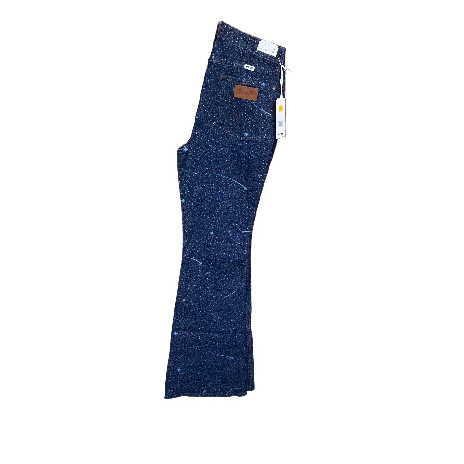 Wrangler Women's Fierce High Rise Flare Jean- Galaxy