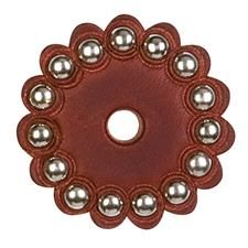 Weaver Leather Replacement Leather Rosettes Chestnut Bridle