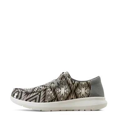 Ariat Men's Hilo Stretch Shoes - Grey Southwestern, Size: 7