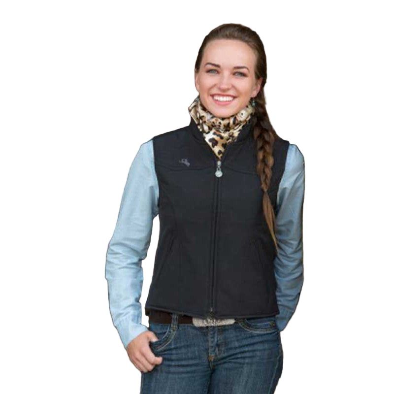 Wyoming Traders Laminated Ashley Vest - Charcoal
