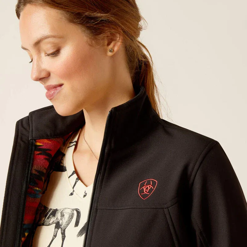 Ariat Women's New Team Softshell Jacket - Black/Mirage