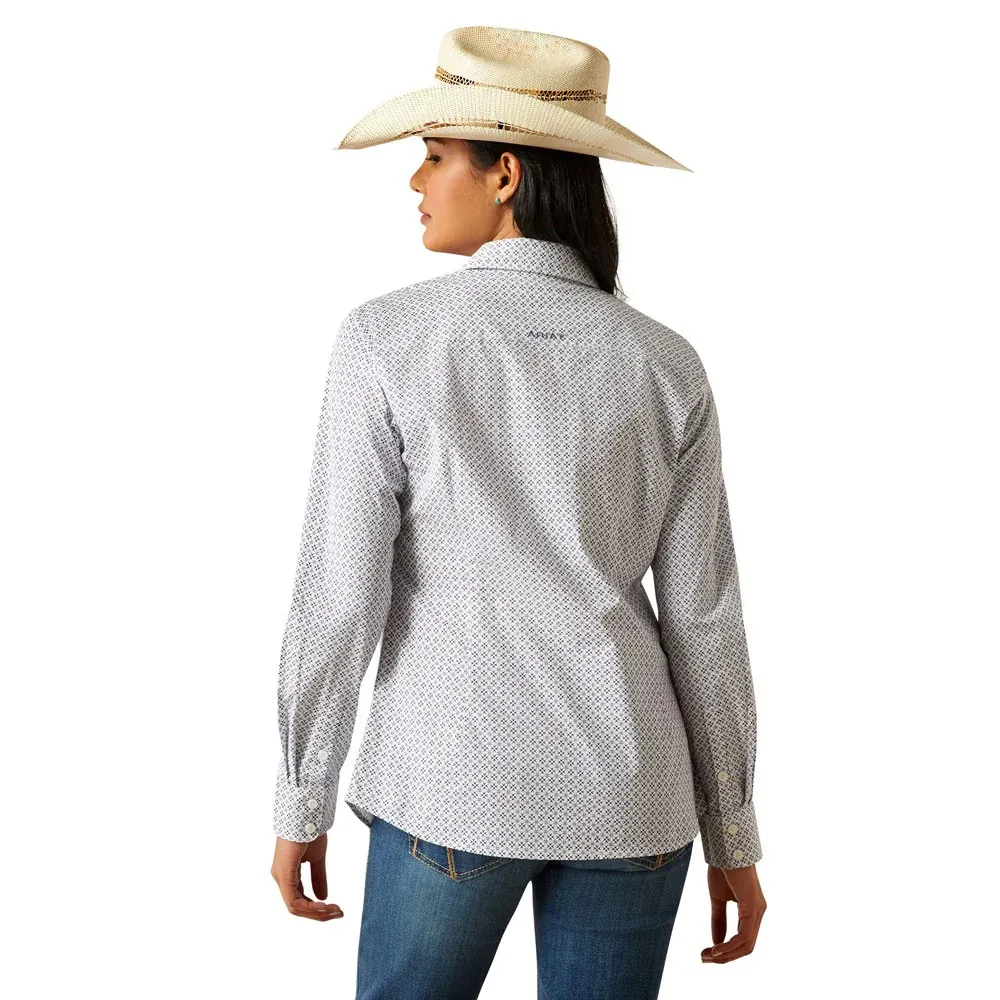 Ariat Women's Kirby Stretch Shirt- Ocean Geo