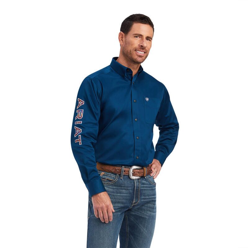 Ariat Men's Team Logo Twill Classic LS Shirt