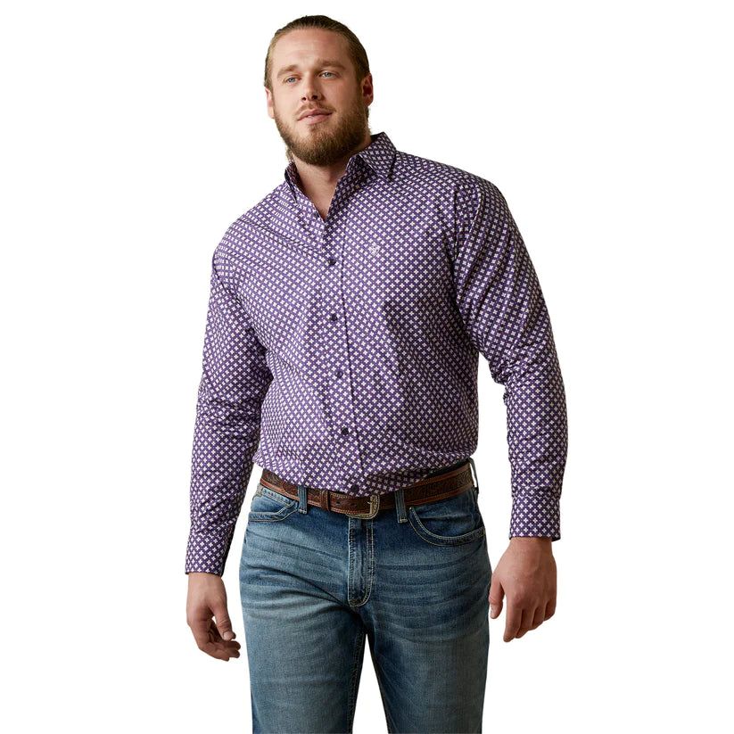 Ariat Men's Misael Classic LS Shirt Purple