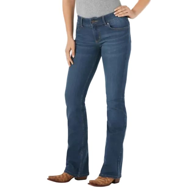 Wrangler Women's Essential Mid Rise Bootcut Jeans - Kora