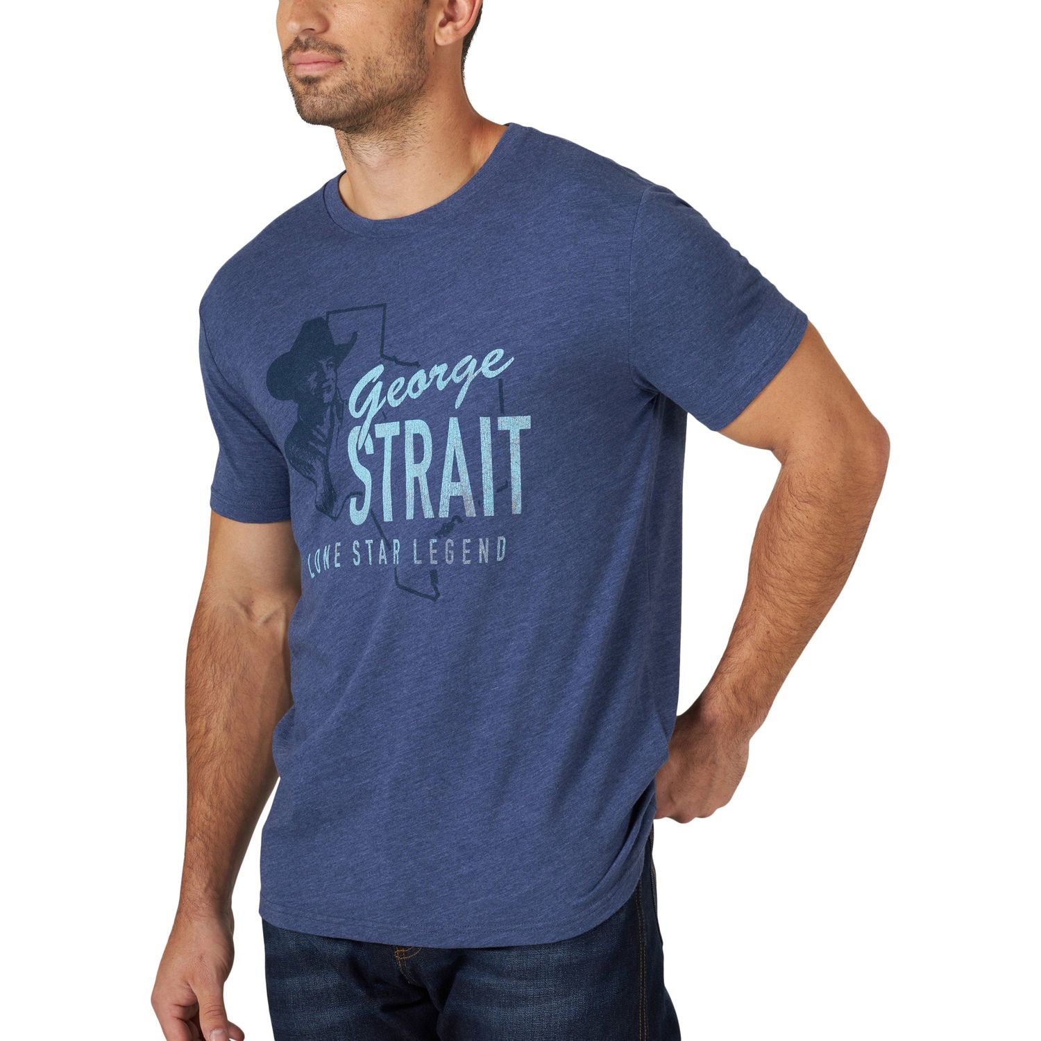 Wrangler Mens Graphic Tee George Strait Lone Star