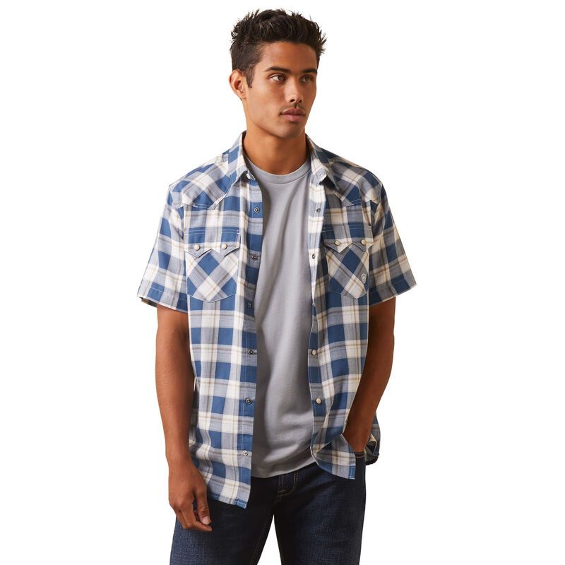 Ariat Mens Hummer Retro Fit Shirt - Cinder